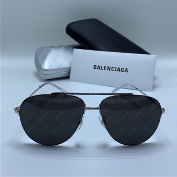 Balenciaga Other - Balenciaga Sunglasses BB0013S 004 Silver/ Grey